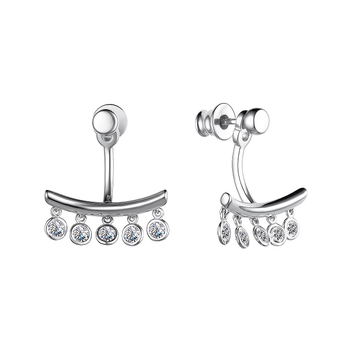 Серьги из серебра 02-2800/00СВ-00