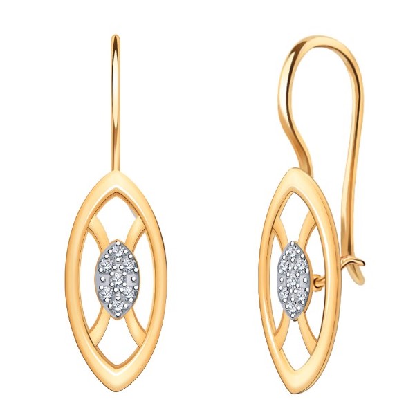 Серьги из золота 22013