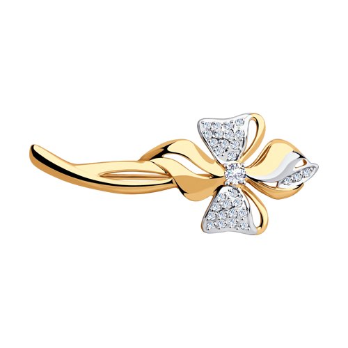 Брошь из золота 040275