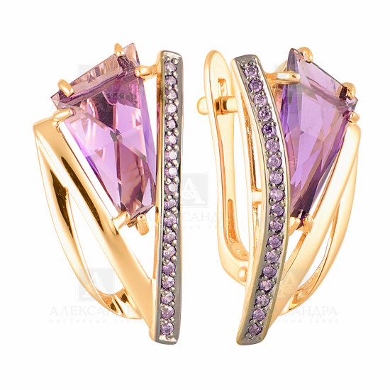 Серьги из золота кл2117а/1-3