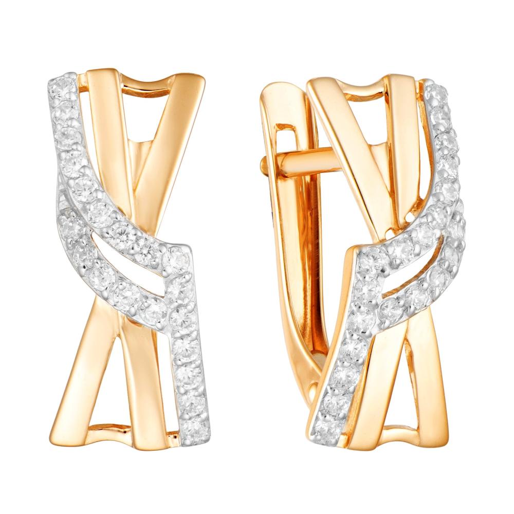 Серьги из золота кл3810а