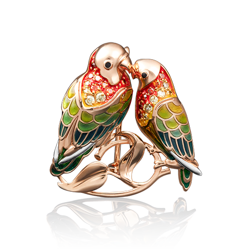 Брошь из золота 04-0157-00-404-1110-48