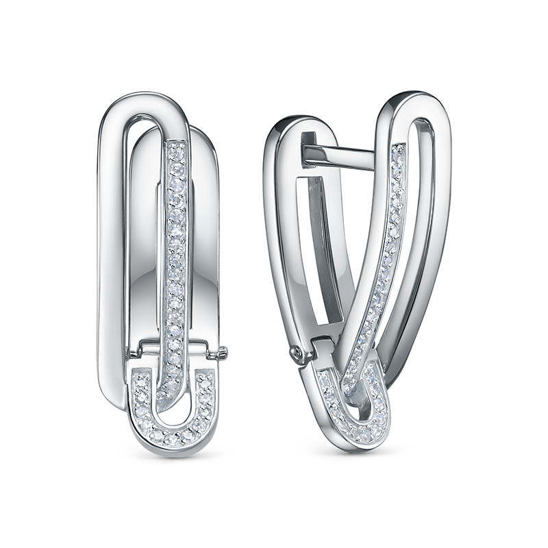 Серьги из золота БР123018б