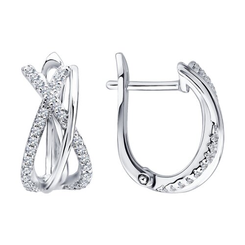Серьги из серебра 94027604-91