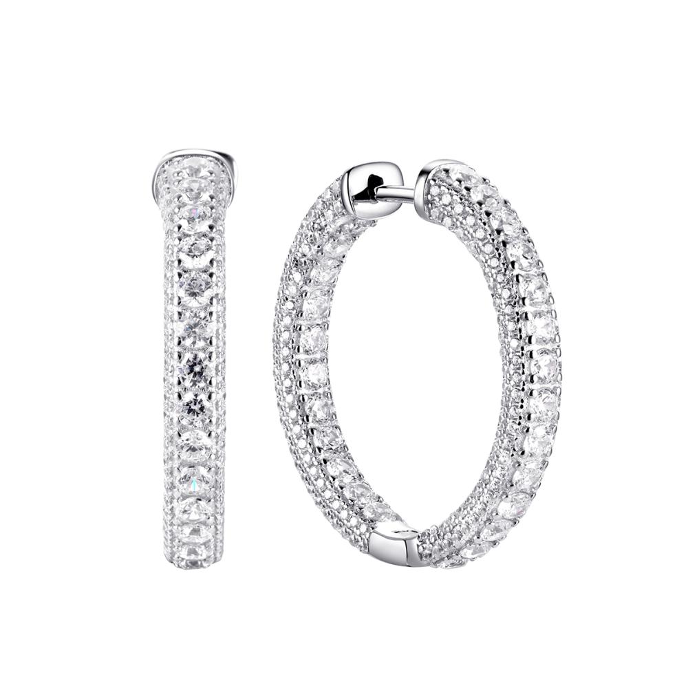 Серьги из серебра SL-E02195-X-W-X-X-W