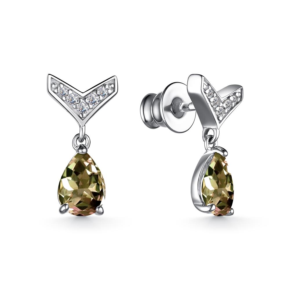 Серьги из серебра 02-3483/00СТ-00