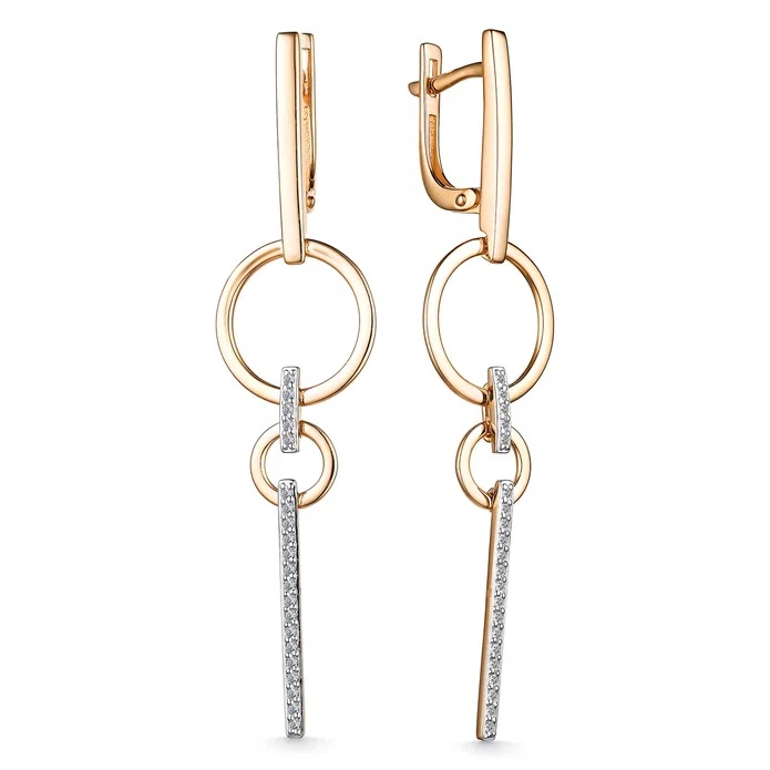 Серьги из золота 25536-100