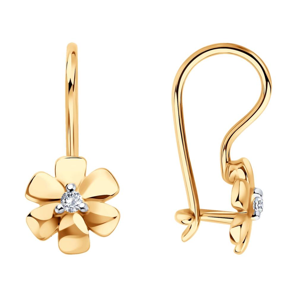 Серьги из золота 51-120-02863-1