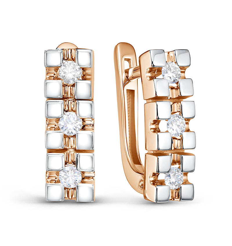 Серьги из золота БР123042