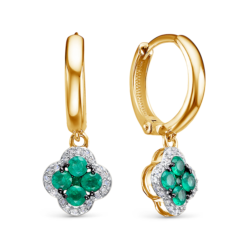 Серьги из золота БР322516л