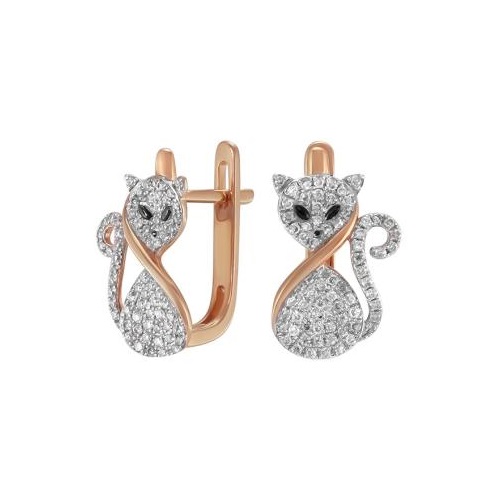 Серьги из золота CNE13008