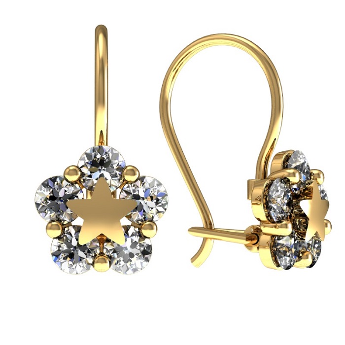 Серьги из золота 01-218491