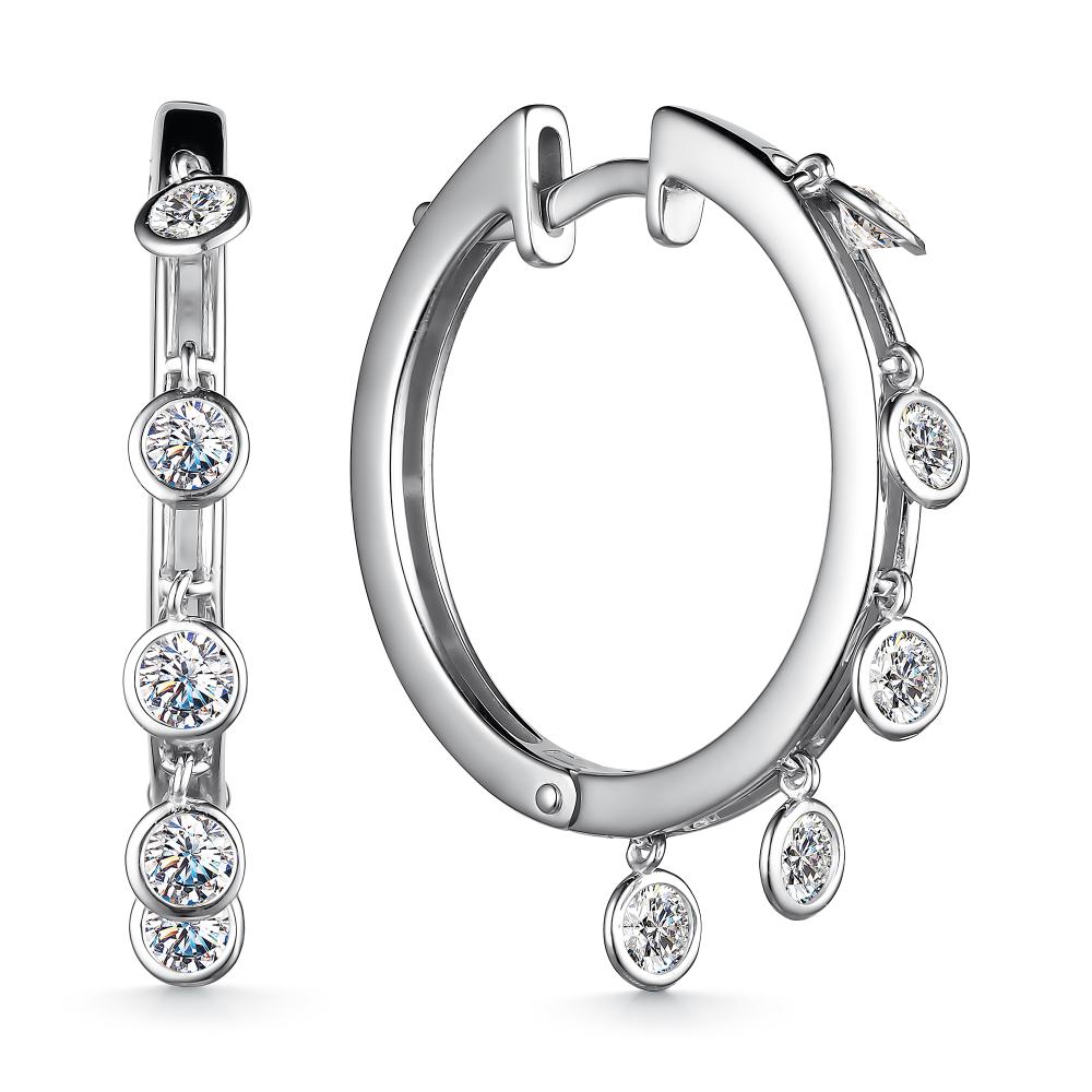 Серьги из серебра 02-3218/00СВ-00