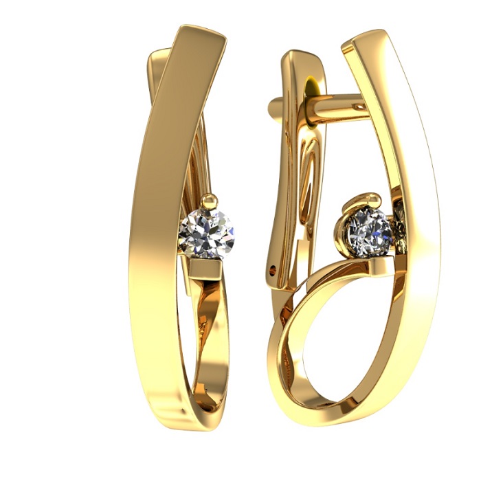 Серьги из золота 01-215480