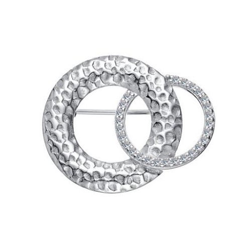 Брошь из серебра 04-3601/00КЦ-00