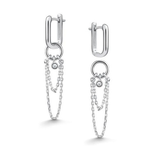 Серьги из серебра 02-5606/00КЦ-00