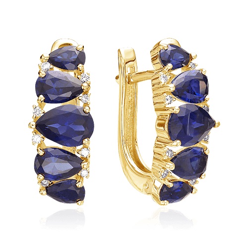 Серьги из золота 02-2119/2