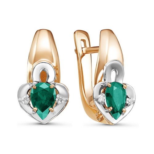 Серьги из золота БР321227