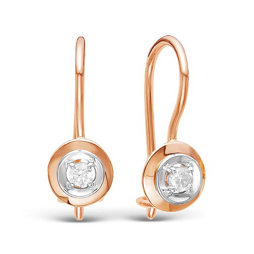 Серьги из золота 121-1489_f-201