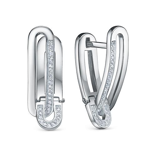 Серьги из золота БР123018б