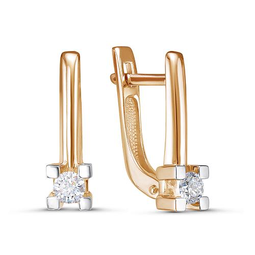 Серьги из золота БР122240