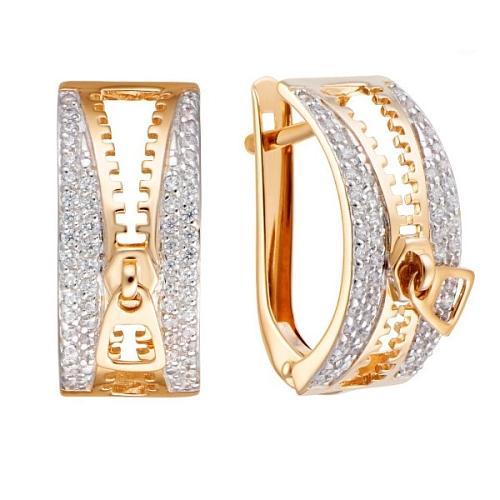 Серьги из золота кл3670а
