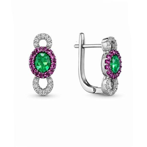 Серьги из серебра 152-51-25322-29