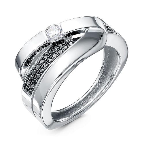 Кольцо из серебра с111011 ч