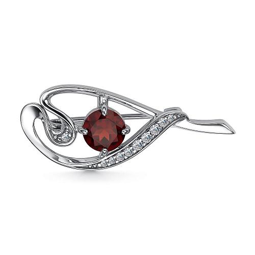 Брошь из серебра 04-3614/00ГР-00