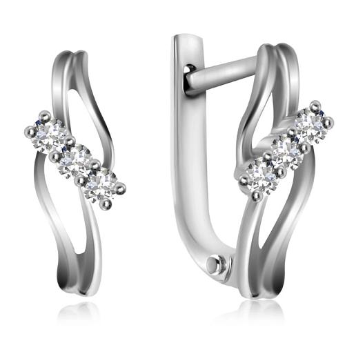 Серьги из золота PSE34657