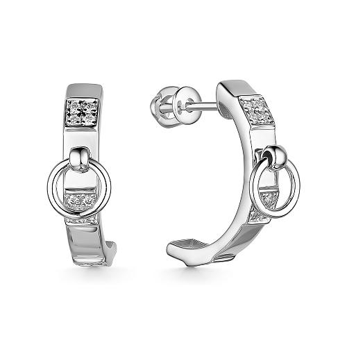 Серьги из серебра с4319.