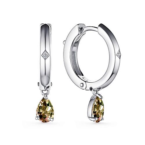 Серьги из серебра 02-3470БРСТ-00