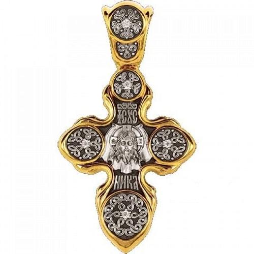 Крест из серебра 8598ф
