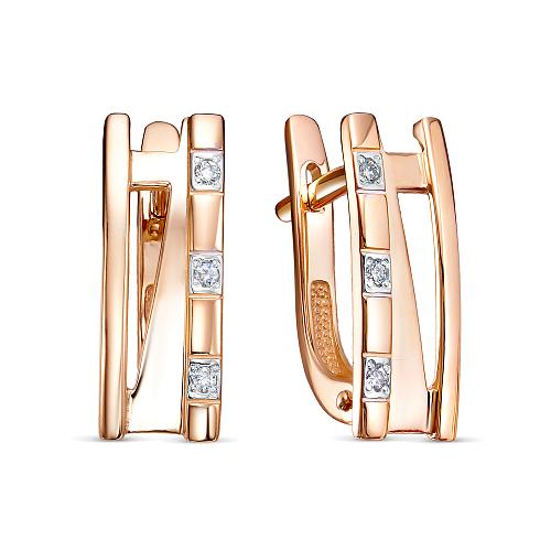 Серьги из золота 02-5289