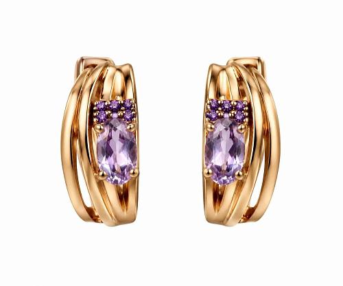 Серьги из золота 200-1643_am-107
