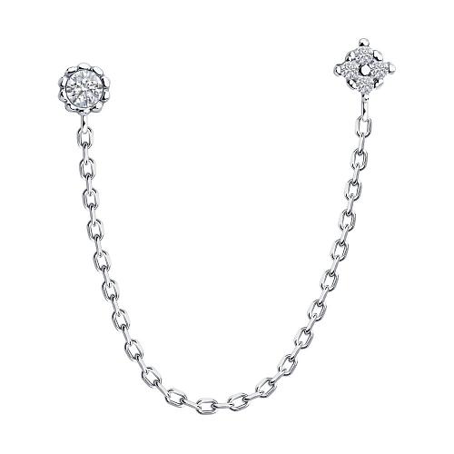 Серьга из серебра 94170361
