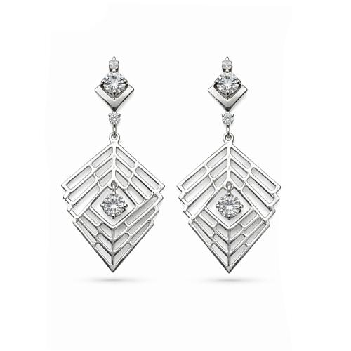 Серьги из серебра лзк0028V200