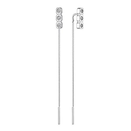 Серьги из серебра 02-2893/000Б-00