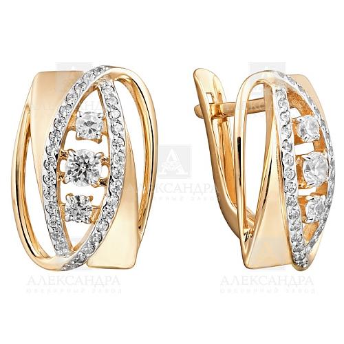 Серьги из золота кл1636а-01
