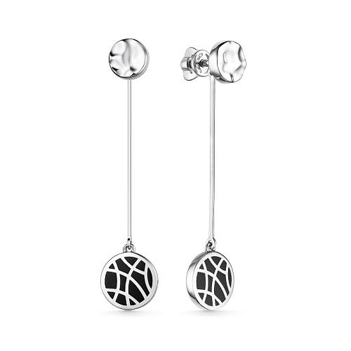 Серьги из серебра 02-3165/ЭМ22-00