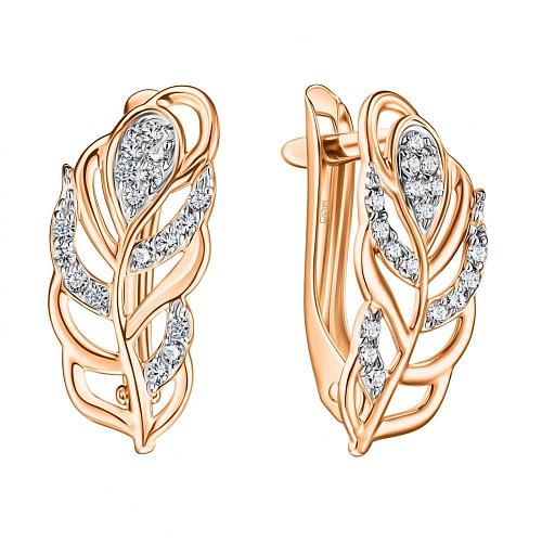 Серьги из золота СргЛ72/бцФ/з585