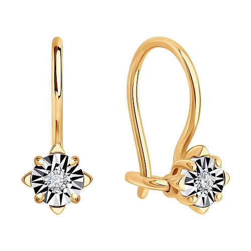 Серьги из золота 1022389