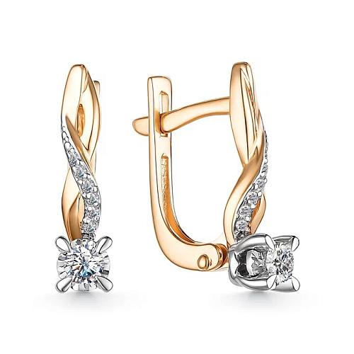 Серьги из золота 25225-100