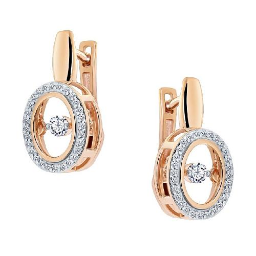 Серьги из золота 25861-100