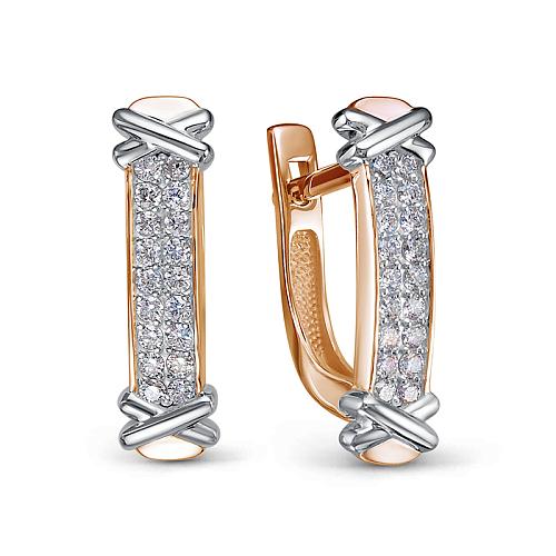 Серьги из золота БР122510