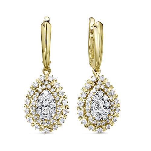 Серьги из золота 02-3677
