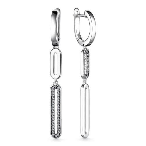 Серьги из серебра 02-3230/00КЦ-17
