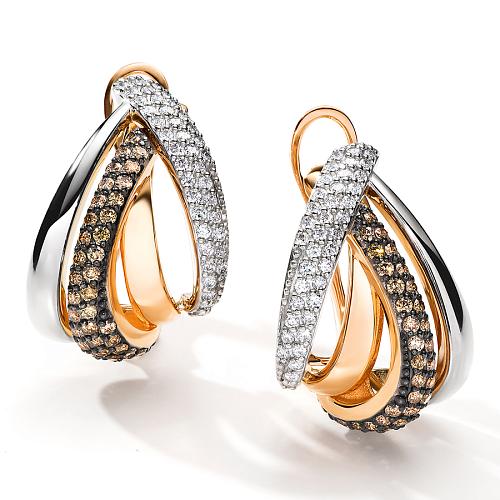 Серьги из золота 25499-117