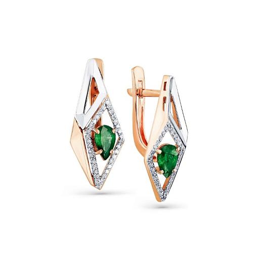 Серьги из золота 2-407845-00-01