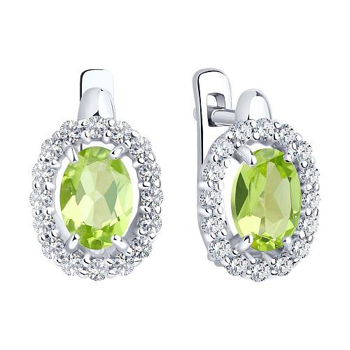 Серьги из серебра 92021114